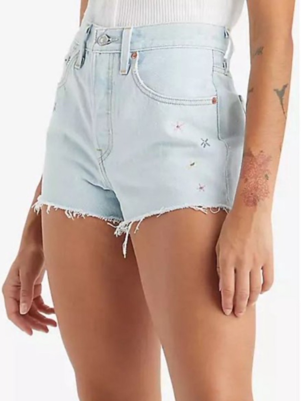 NWT Levi's Blossom Garden 501 Original High Rise Shorts - 31